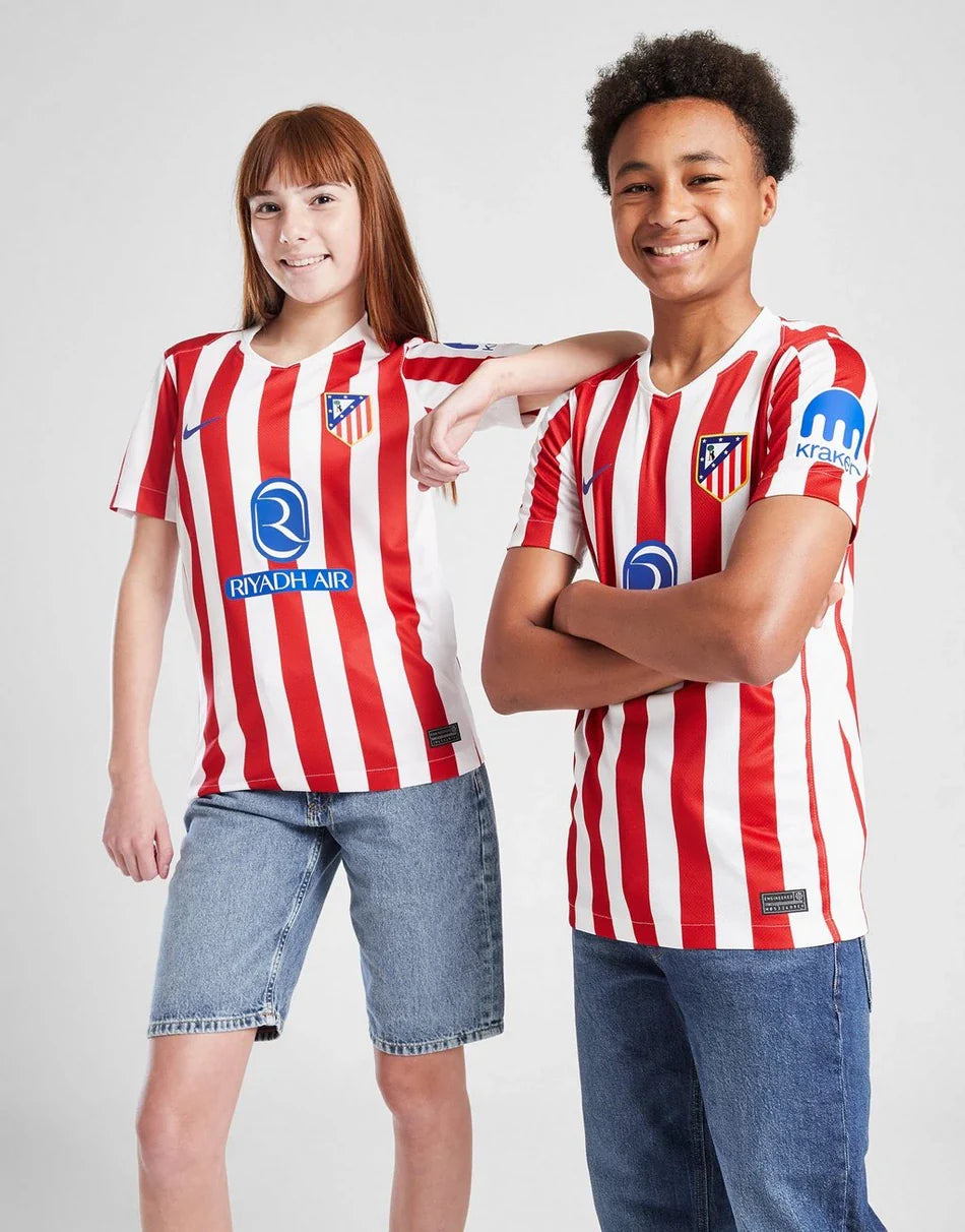 ATLETICO MADRID 2025/26 HOME SHIRT JUNIOR